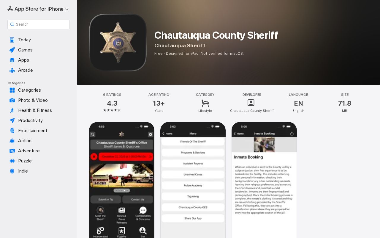 Wrong-state Chautauqua County sheriff app warning for Kansas 24-hour releases